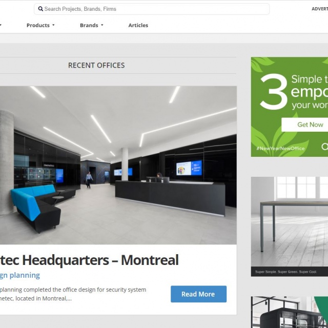 For design planning bureaux Genetec Montréal