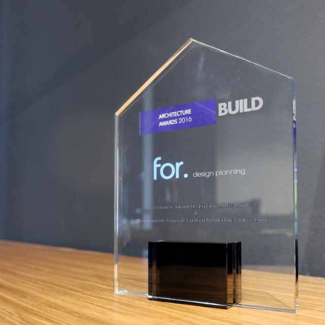 we are the 2016 Best Corporate Interior Design Firm, says BUILD 