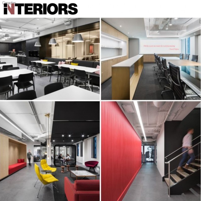 CANADA. Canadian Interiors. Bureaux d'Ogilvy Montreal