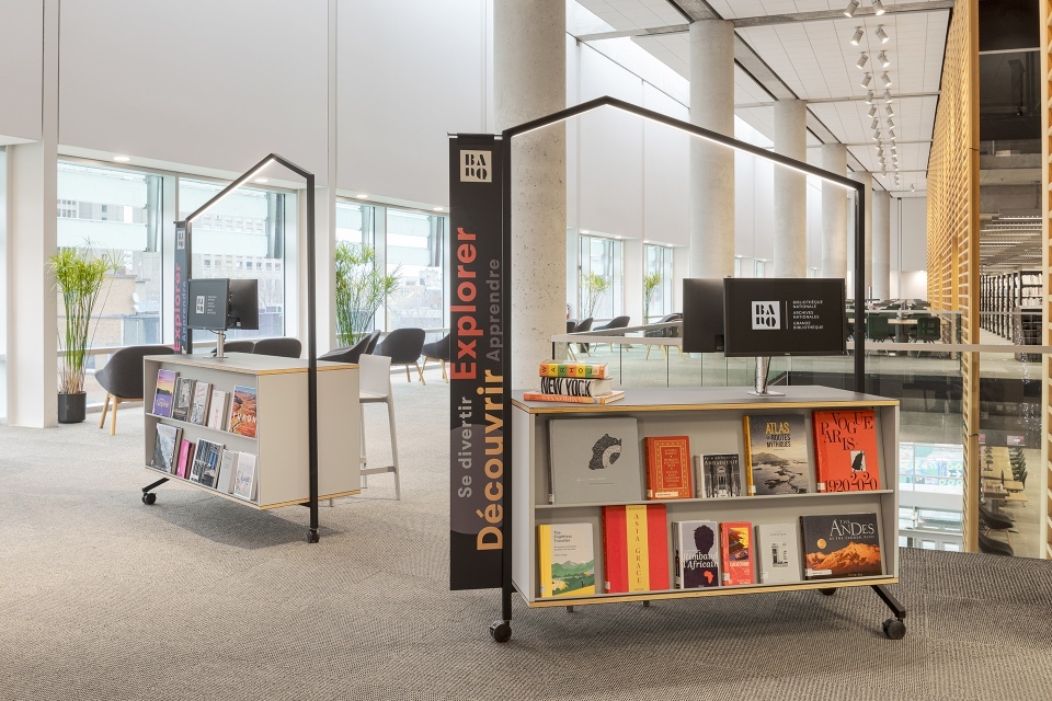 Modules mobiles pour la Grande Bibliothèque de Montréal